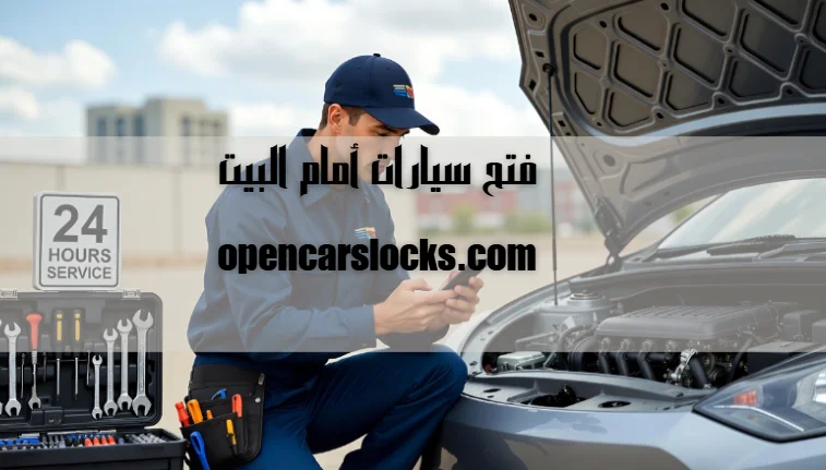 فتح سيارات أمام البيت